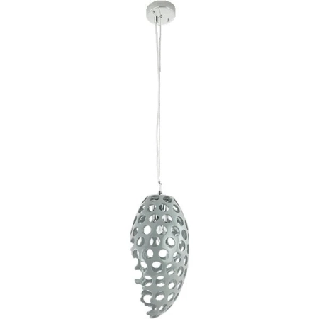 Lampa wisząca szara ażurowa z tworzywa 6731/1 GR z serii Kalisto - Lampy Elem